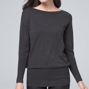 Nwot WHBM Luxe Cozy Sweater Grey sz Small gray S